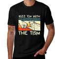 Rizz Em With The Tism Rizzler Meme Rizzling Meme Squirrel  Wrinkle-resistant T-Shirt