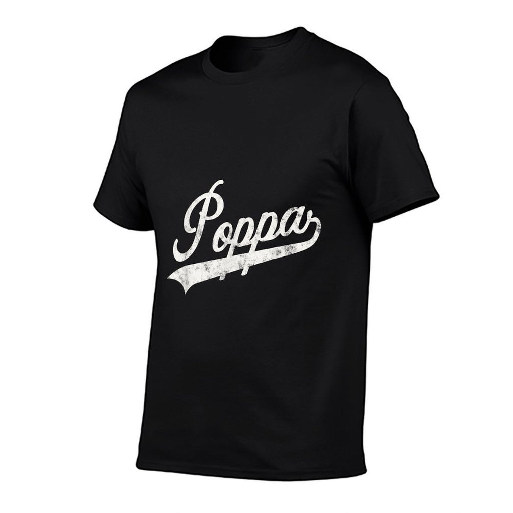 Poppa Retro Style Father’s Day Funny Poppa Grandpa  Affordable Price T-Shirt