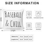 Baseball And Chill Soft Gift Ready Throw Pillow