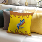 Yoohoo Chocolate Milk Soft Shrink-Resistant Throw Pillow