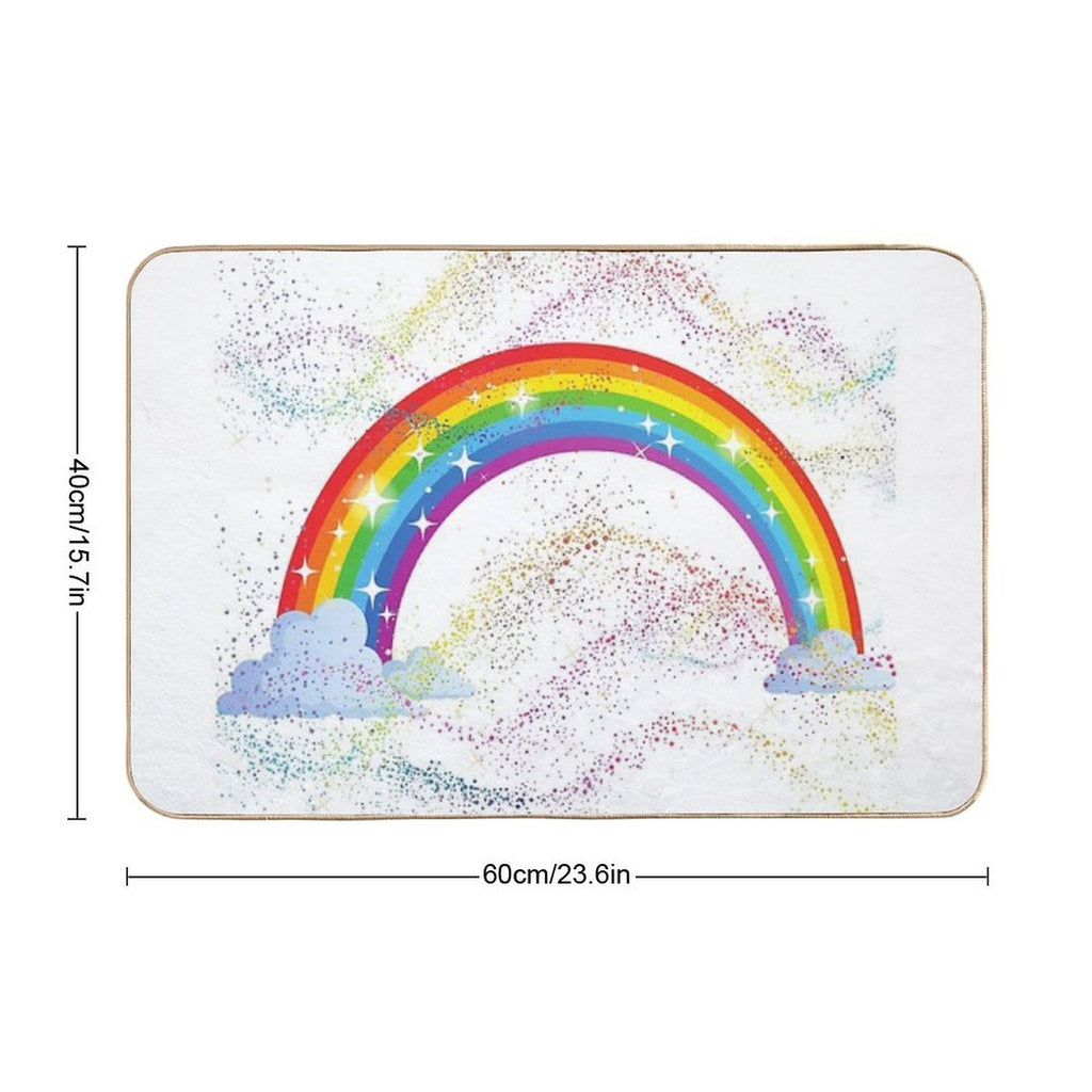 Magic Rainbow  Easy To Clean Bath Mat