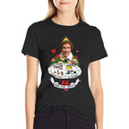 Elf Buddys Four Food Groups Funny Christmas  Relaxed-fit T-Shirt