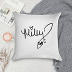 Miley Cyrus Autograph Soft Multiple Sizes Throw Pillow