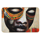African Mask Man  Multi-Purpose Bath Mat