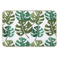 Modern Boho Monstera Leaf  Rapid-Drying Bath Mat