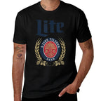 Miller Lite - Crest Logo  Heathered Texture T-Shirt