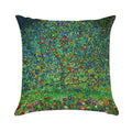 Gustav Klimt Apple Tree I Soft Hidden Zipper Throw Pillow