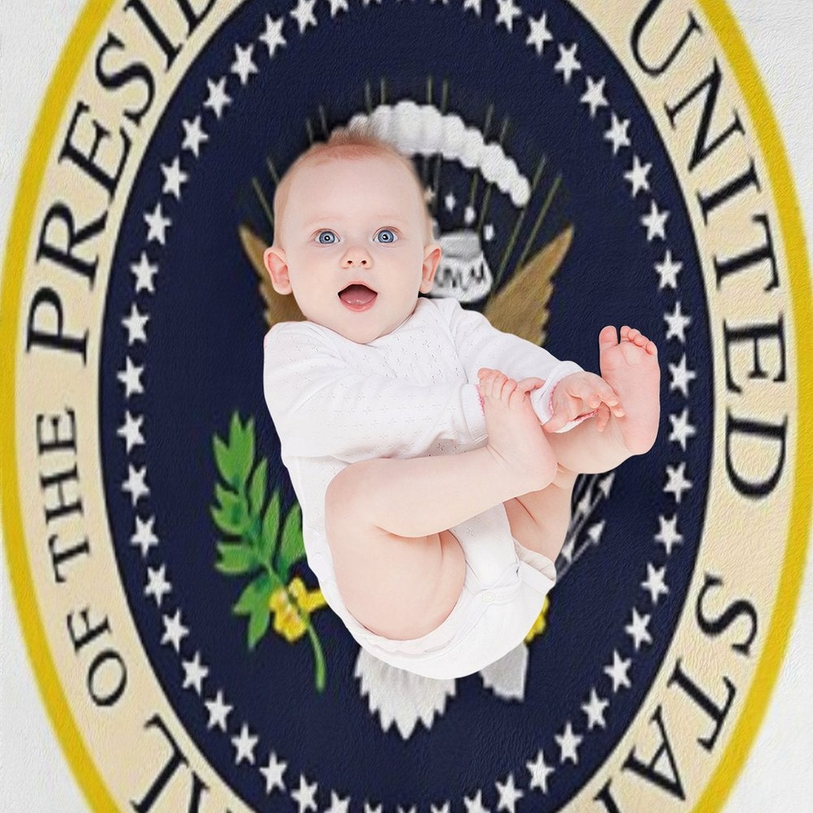 United States Presidential Seal. Seal of The President of The United States Quick-dry Throw Blanket