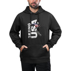 Skiing USA Support The Team Tshirt USA Ski Kangaroo Pocket Hoodie