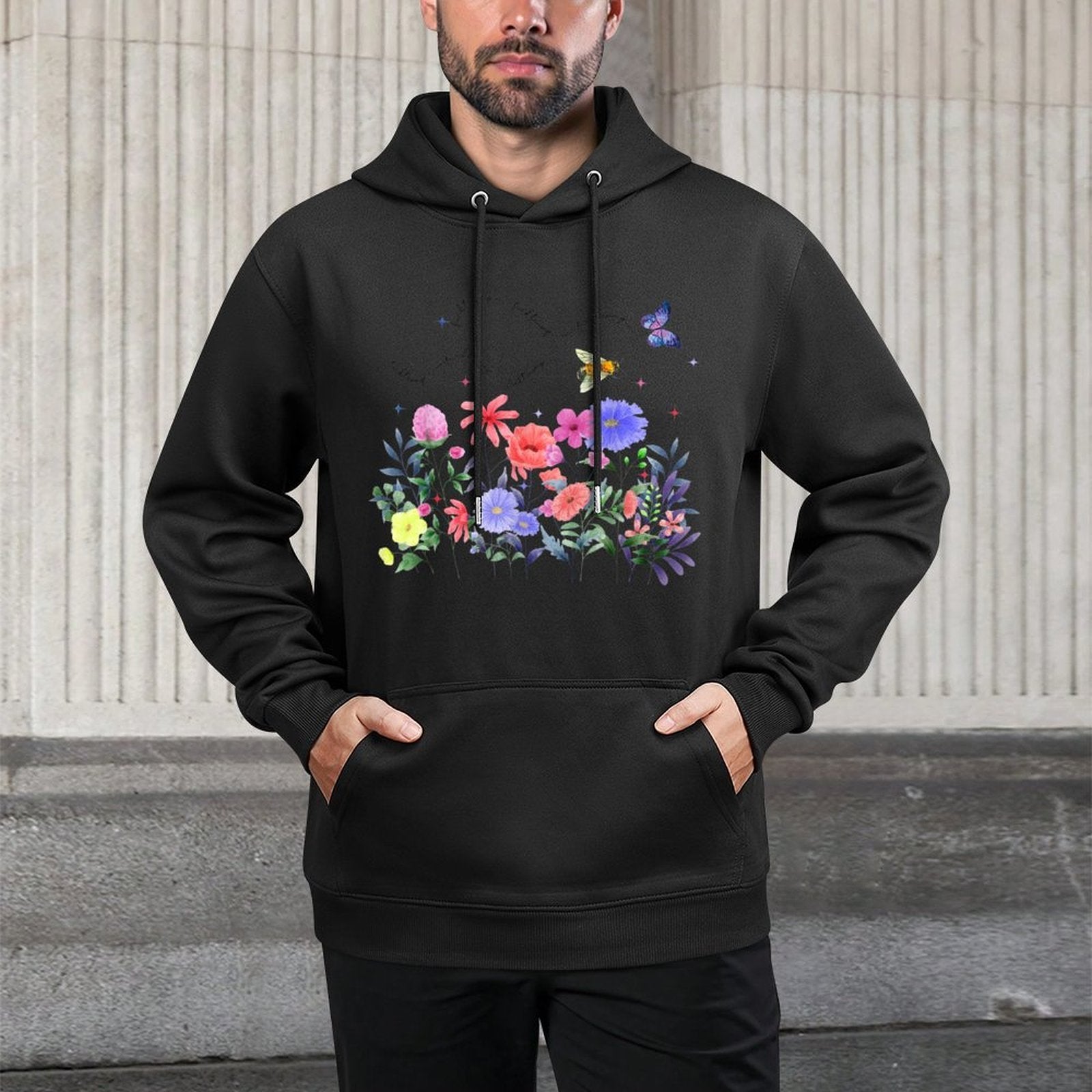 Floral Subtle Anti Trump Democrat Liberal Pilling-Resistant Hoodie