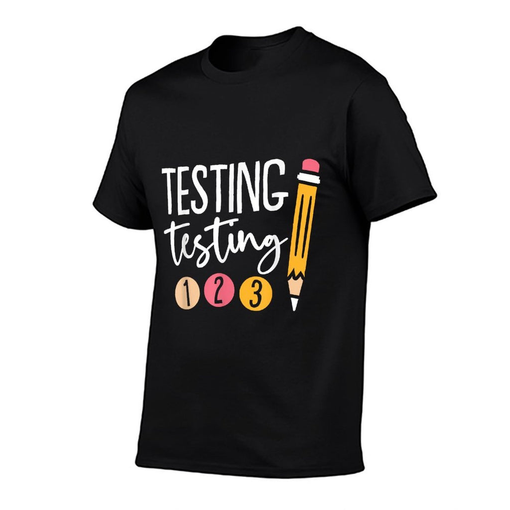 Cute Kindergarten Teacher Gifts  Apparel Black Testing Day  Breathable T-Shirt