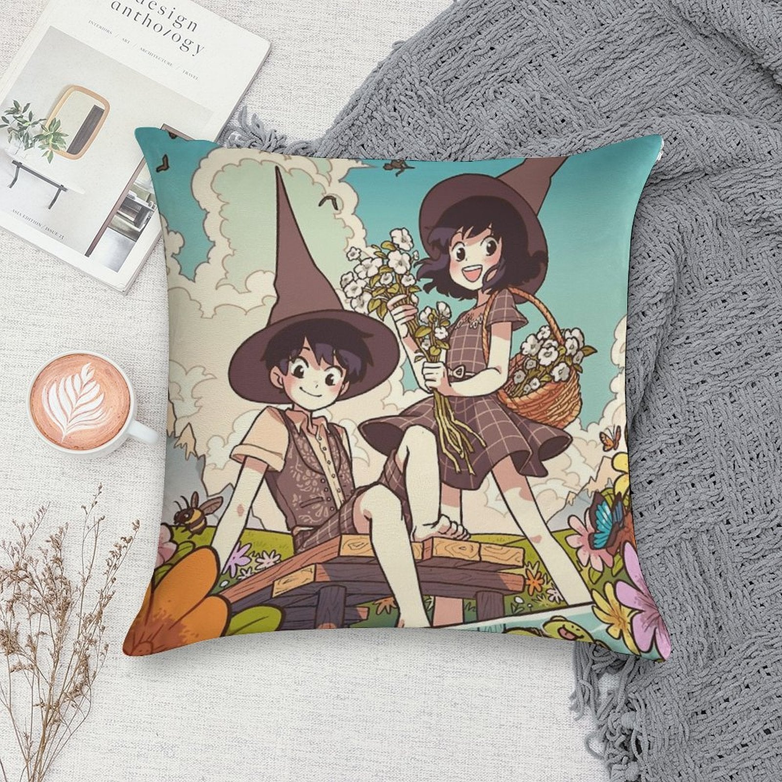 Spring Wytte Twins Soft Reinforced Edging Throw Pillow