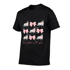 Coquette Bow Show Lamb Breeder Stock Show Mom Livestock  Relaxed-fit T-Shirt