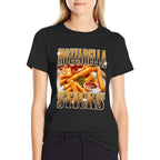 Mozzarella Cheese Sticks Bootleg Rap Memes Aesthetic  Fade-proof Color T-Shirt