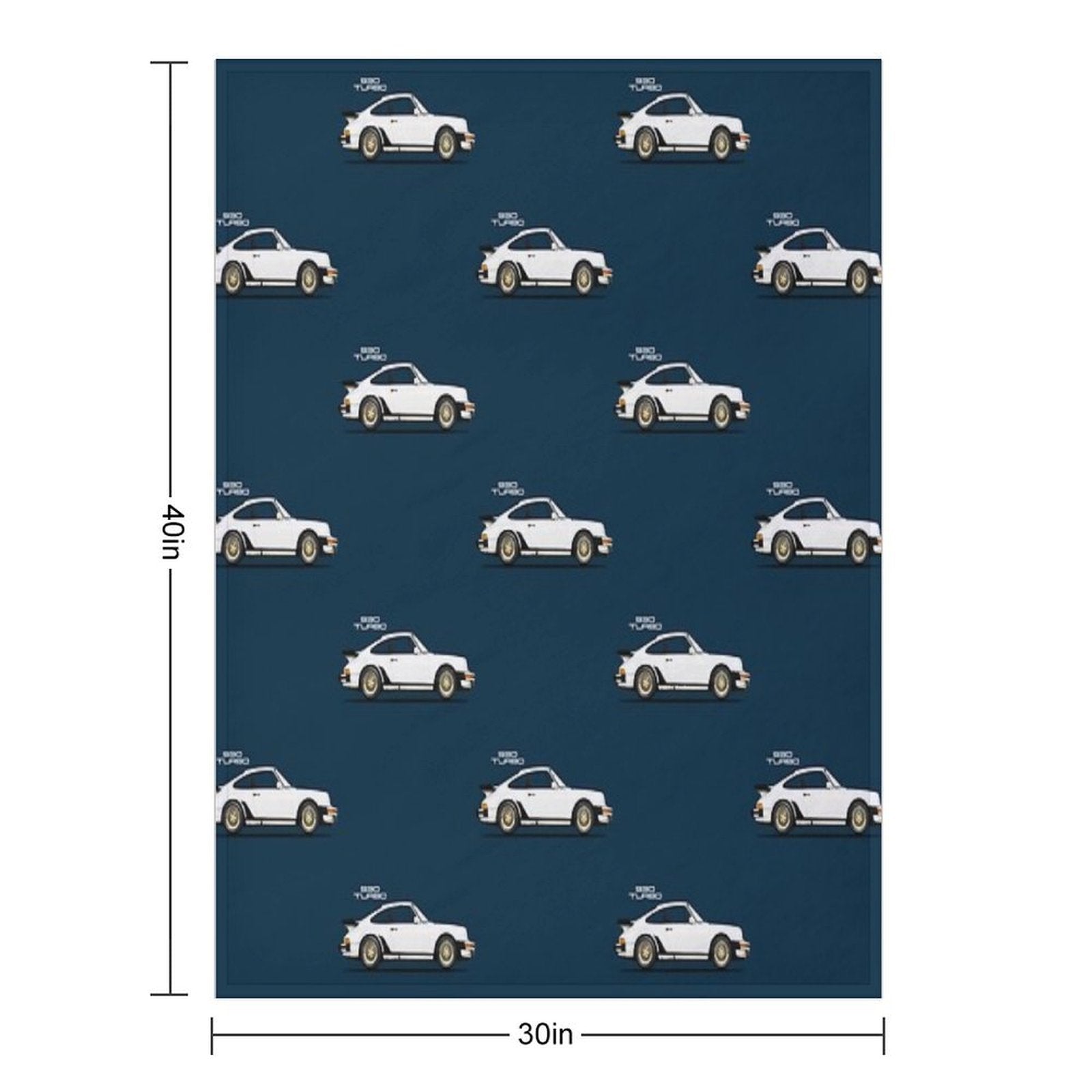 The 930 Turbo Compact Throw Blanket