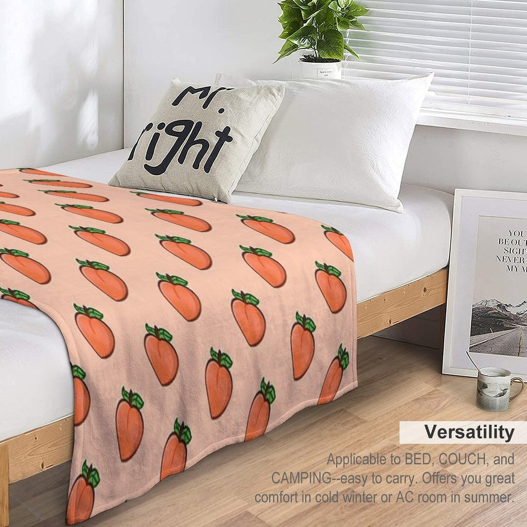 Cute Peach Multi-functional Throw Blanket