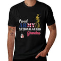 Proud National Guard Grandma Military Family Veterans Day  Graphic-printed T-Shirt