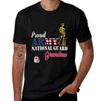 Proud National Guard Grandma Military Family Veterans Day  Graphic-printed T-Shirt