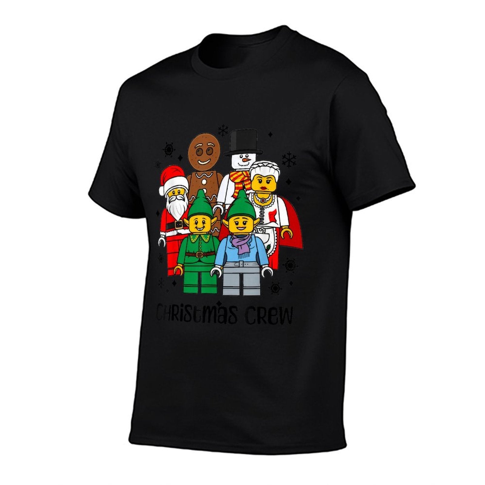Christmas Building Bricks Santa Snowman Gingerbread Matching  Classic T-Shirt