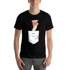Ostrich Bird in The Pocket Funny Ostrich  Cotton T-Shirt