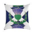 Flag of Scotland And Thistle Soft Washable Throw Pillow