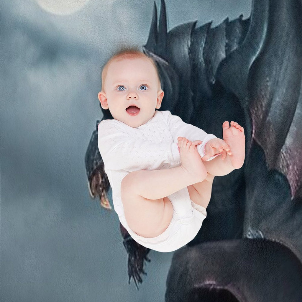 Gargoyle Machine-washable Throw Blanket