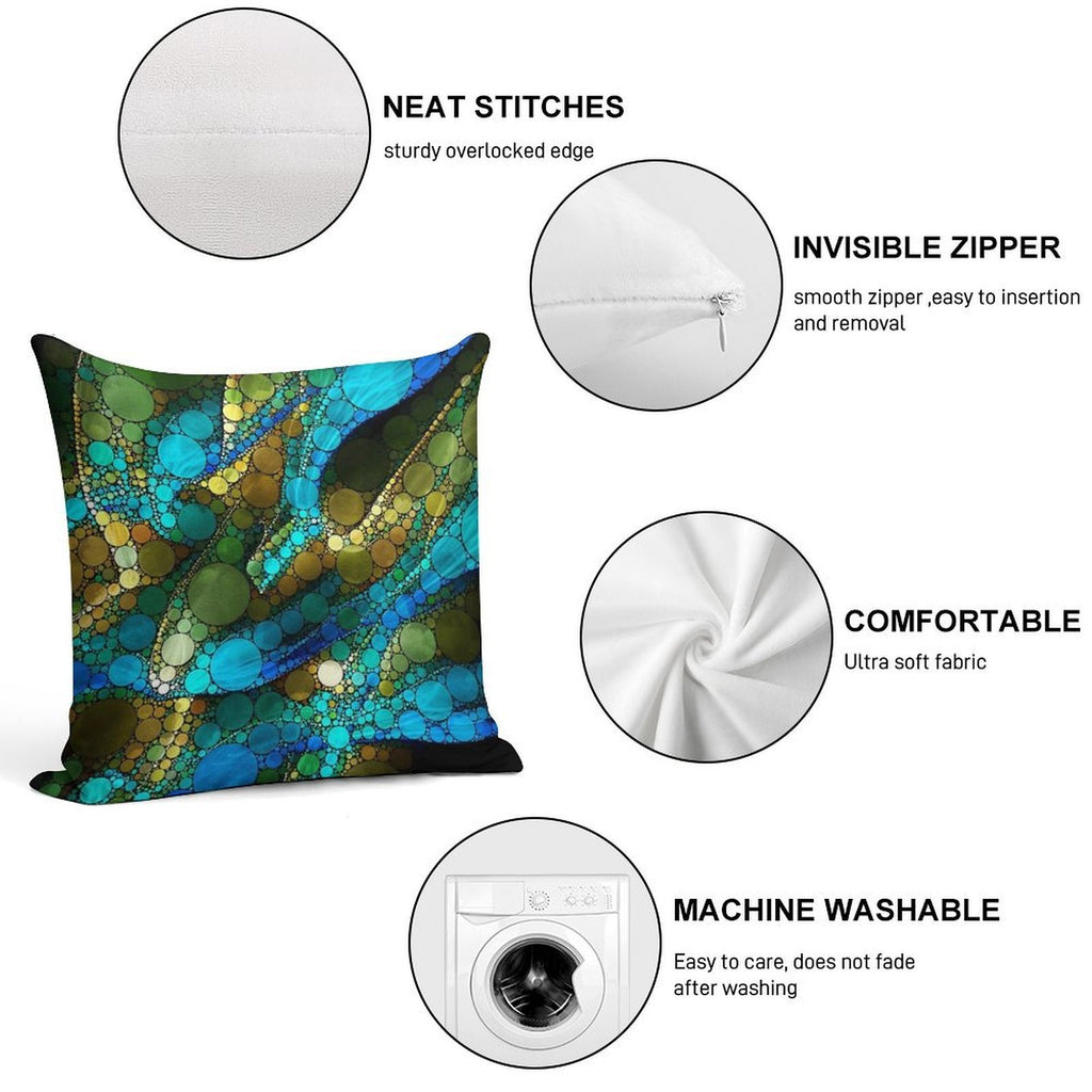Peacock Impressions Soft Decorative Cover Throw Pillow