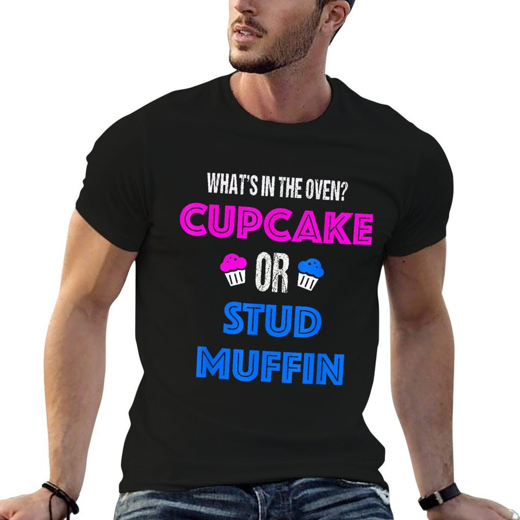 Funny Gender Reveal Party  Cupcake Or Stud Muffin  Affordable Price T-Shirt