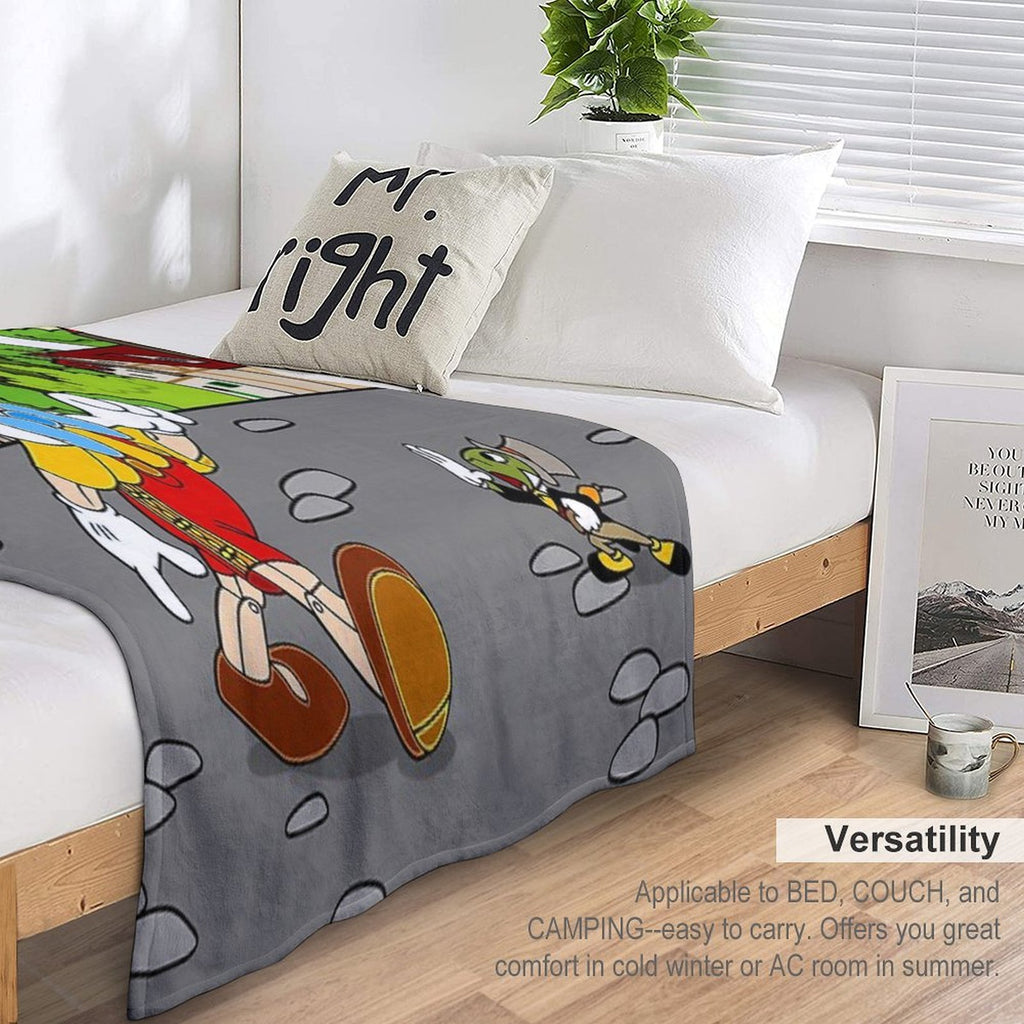 Pinocchio Wrinkle-free Throw Blanket