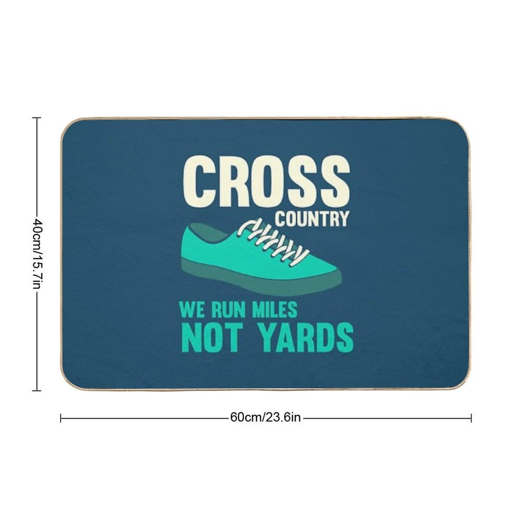Cross Country Runner  Repositionable Bath Mat