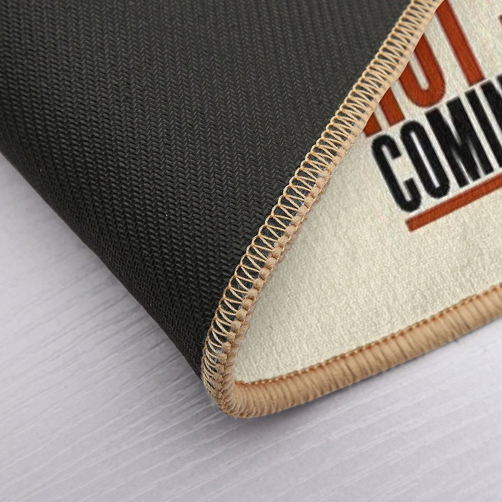 The Gay Steel Mill Hot Stuff Comin Through Durable Bath Mat