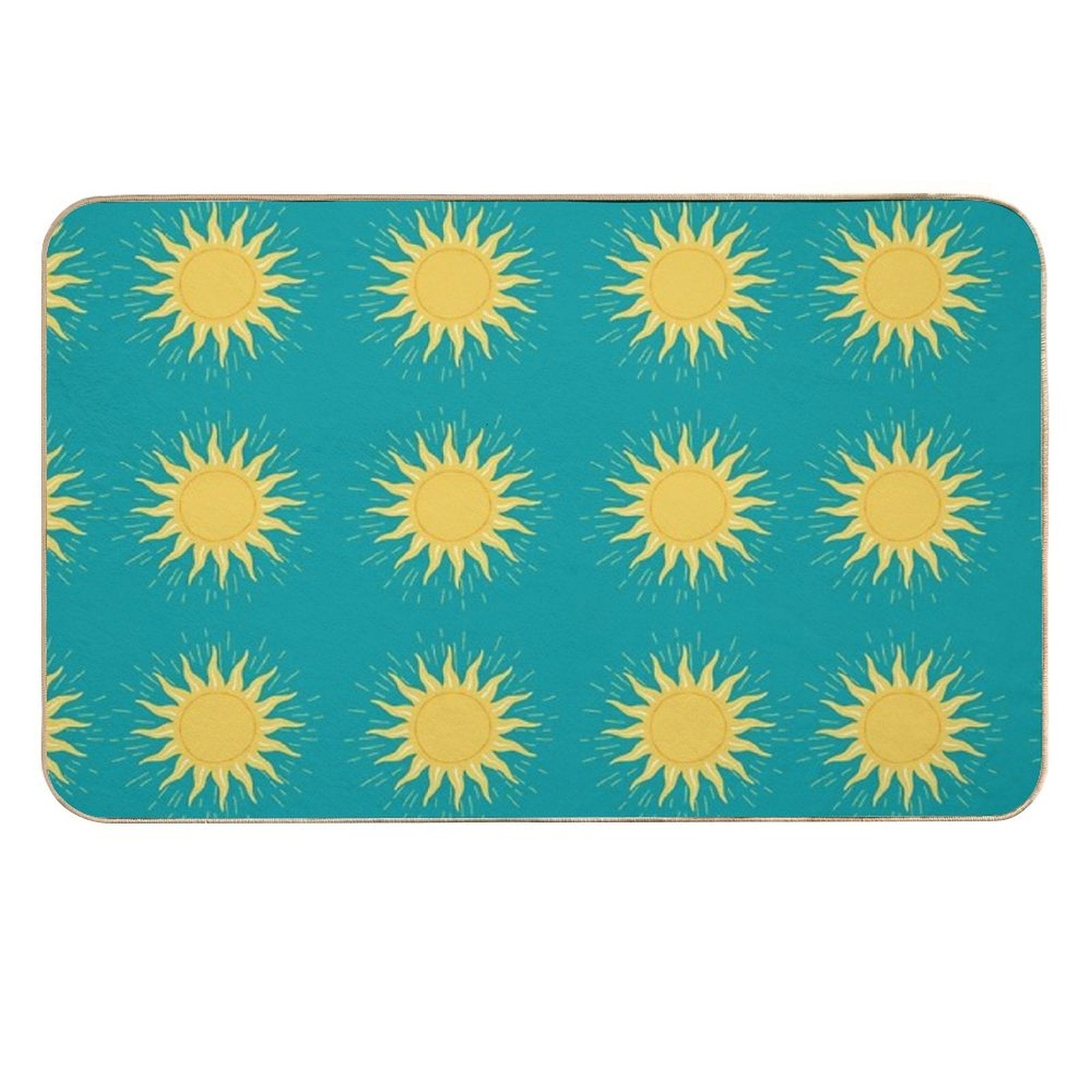 Sunny Pattern Durable Bath Mat