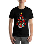 Funny Bowling Christmas Tree Lights Xmas Gifts For Men Women  Trendy Pattern T-Shirt
