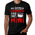 My Favorite Drummer Calls Me Mimi Drumline Mimi Grandma  Easy-care T-Shirt