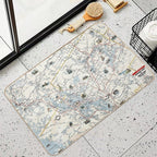 Muskoka Lakes Tourist Map 1949  Dirt-Trapping Bath Mat