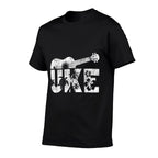 Uke - Ukulele Player Ukulelist Music Guitarist  Cotton T-Shirt