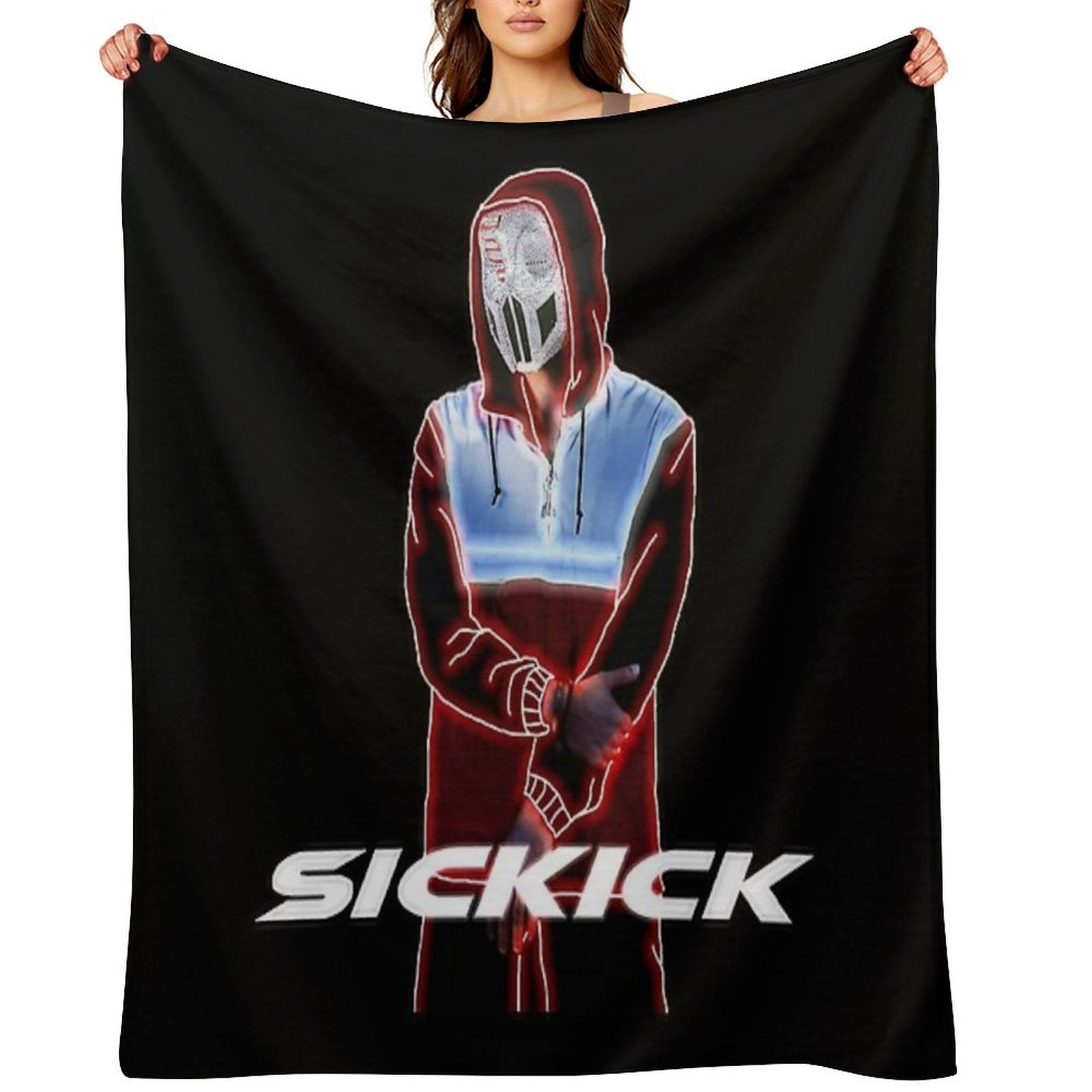 Sickick Music S!ckK!ck Lightweight Throw Blanket