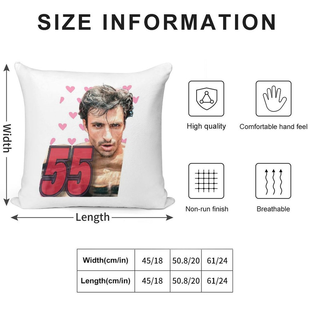 Carlos Sainz Soft Home Decor Throw Pillow