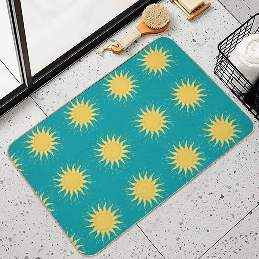 Sunny Pattern Durable Bath Mat