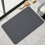 Geometric Background with Triple Hexagonal Elements.  Versatile Bath Mat