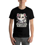 Funny Inappropriate Chlamydia Survivor Embarrassing Adult  Oversized Silhouette T-Shirt