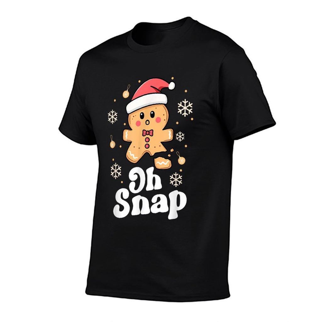 Oh Snap Gingerbread Man Cute Christmas Cookie Baking Team  Graphic-printed T-Shirt