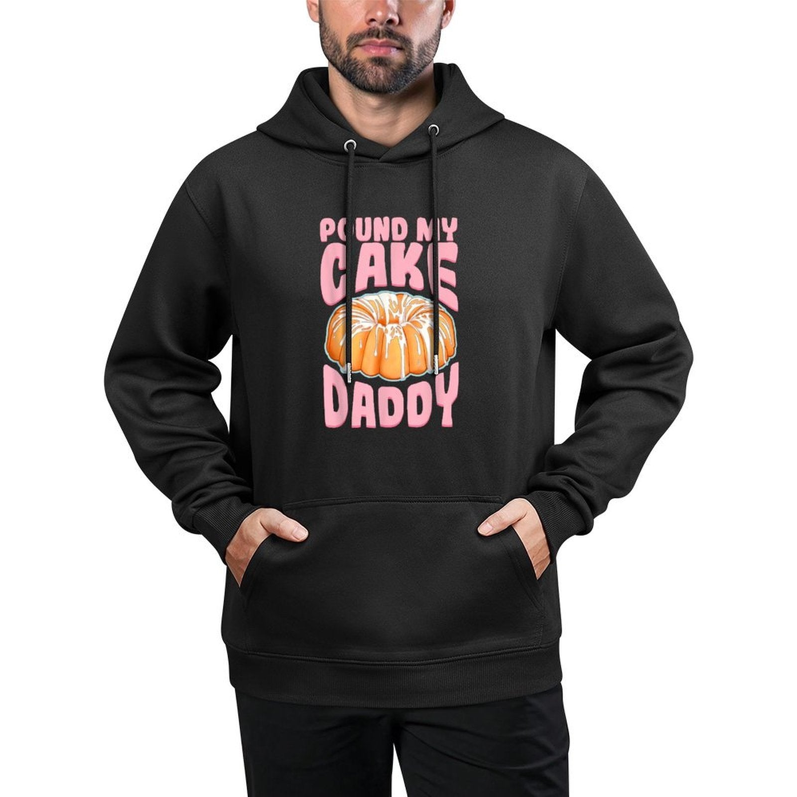 Pound My Cake Daddy Woman Bad Girl Quote Breathable Fabric Hoodie