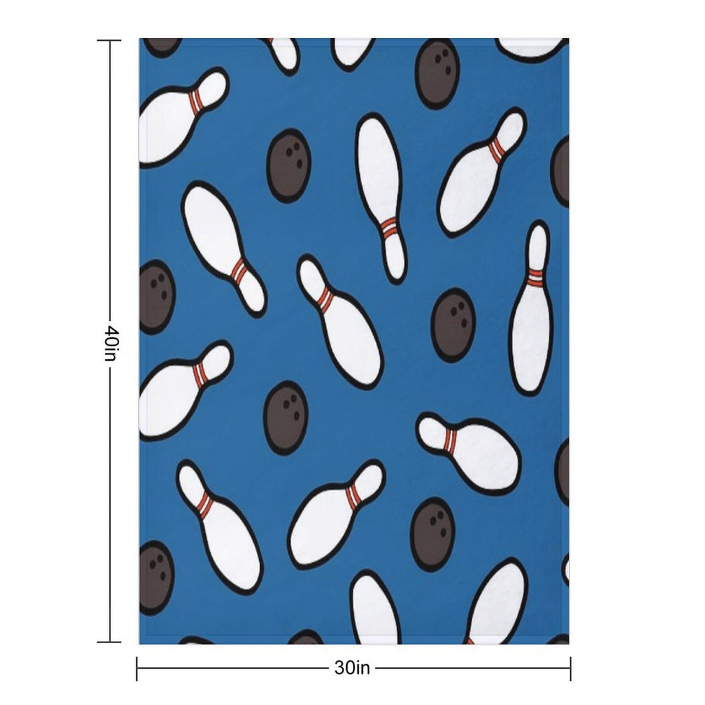 Bowling for Pins Pattern Gift-ready Throw Blanket