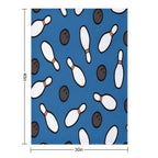 Bowling for Pins Pattern Gift-ready Throw Blanket