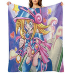 Toon Black Magic Girl Multi-functional Throw Blanket