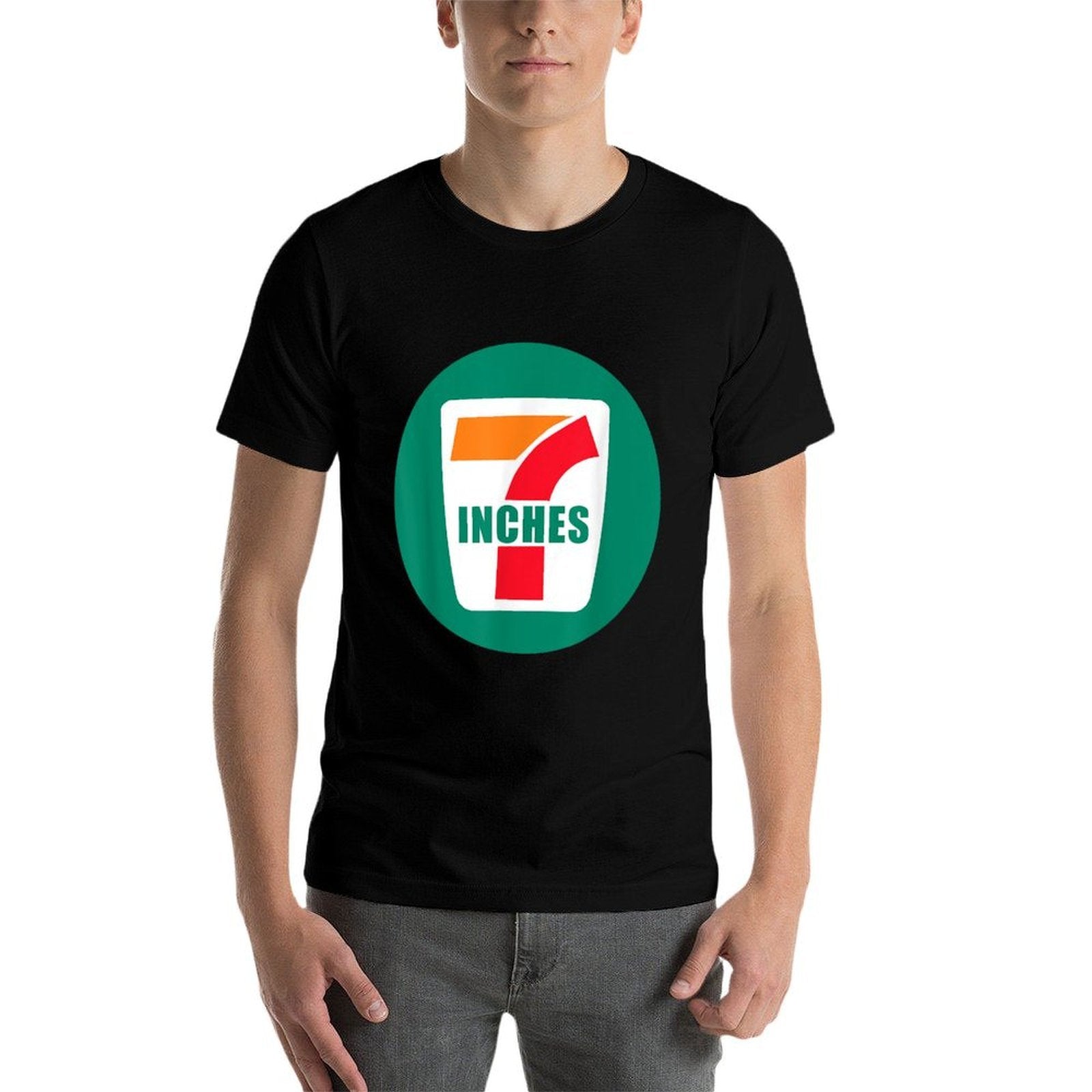 Funny 7 Inches Logo All Night Joke Meme Yeet Yolo  Lightweight T-Shirt