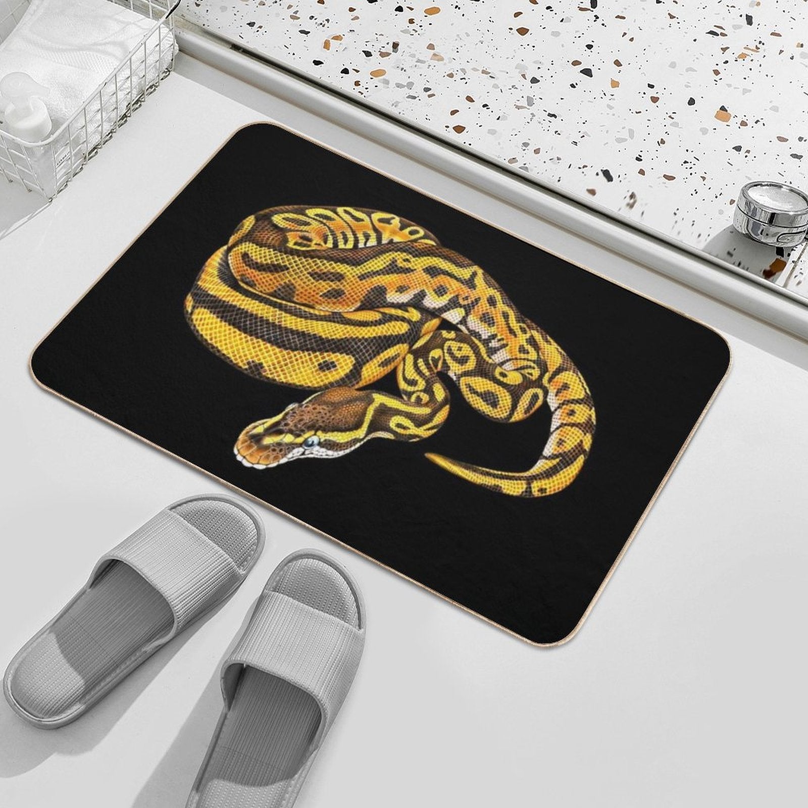 Ball Python  Fade-Resistant Bath Mat