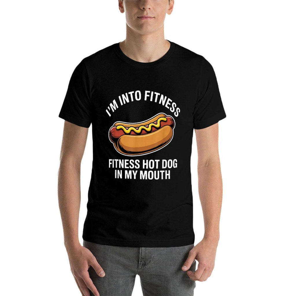 Im Into Fitness Hot Dog in My Mouth Funny Glizzy Meme  Relaxed-fit T-Shirt