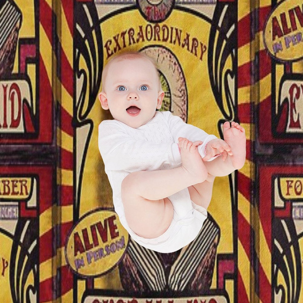 The Extraordinary Eyeball Kid Sideshow Poster Quick-dry Throw Blanket